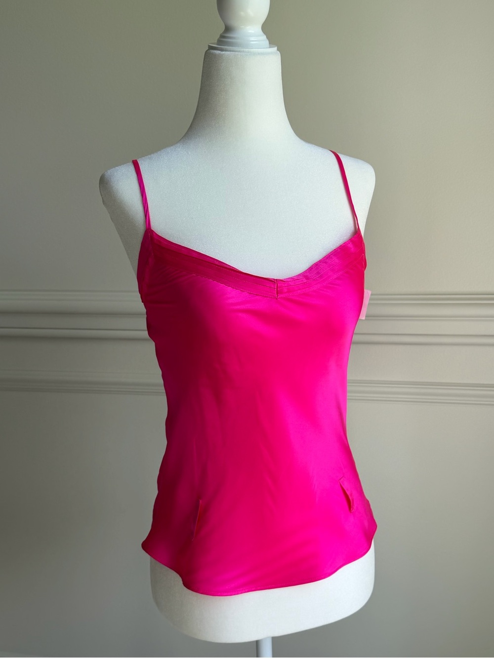Y2K Silk Hot Pink Cami